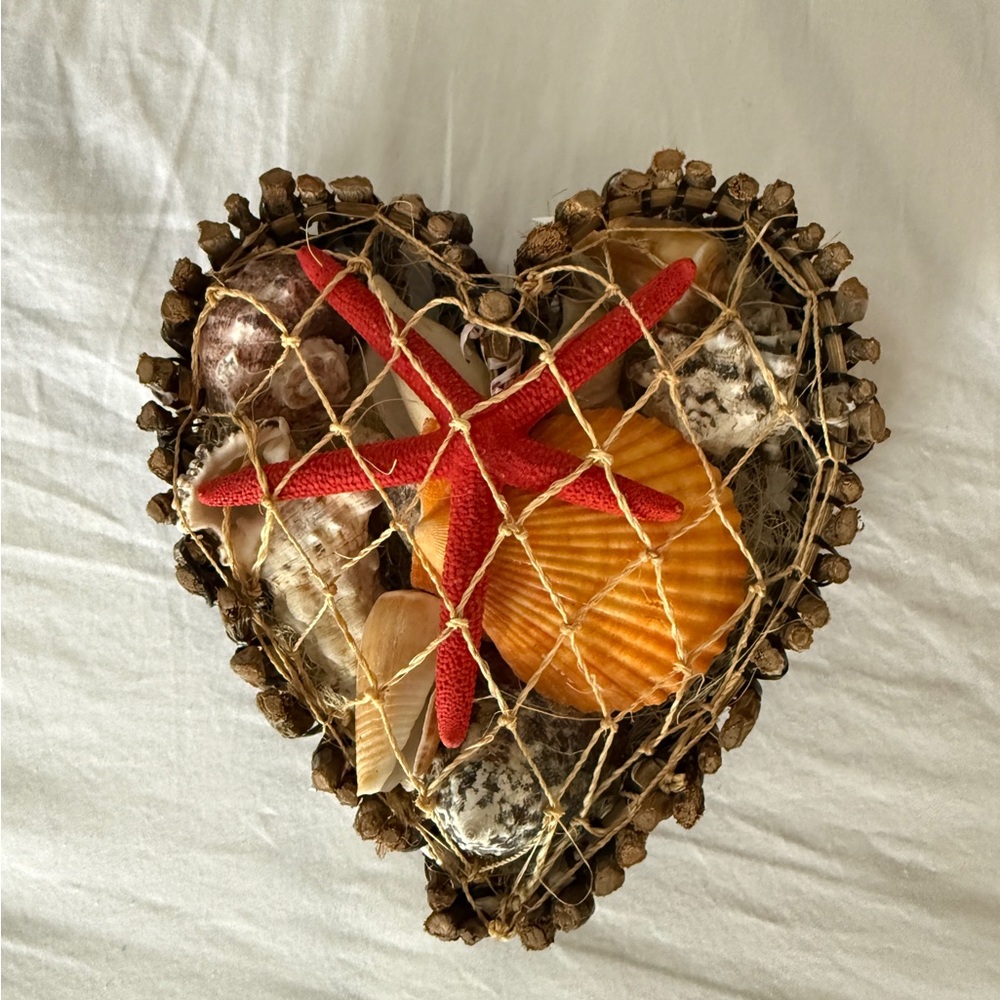Heart Shaped Seashell Decor